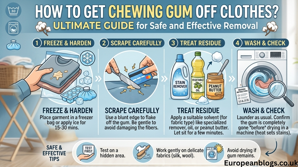 How to Get Chewing Gum Off Clothes