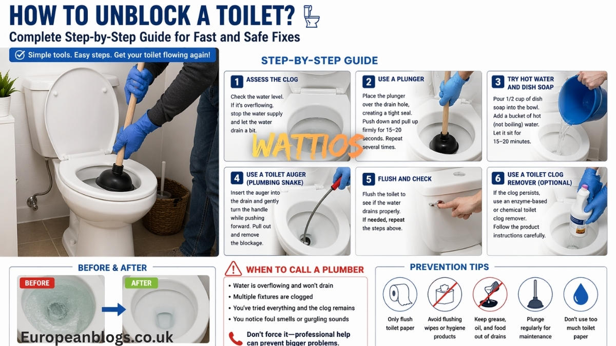 How to Unblock a Toilet